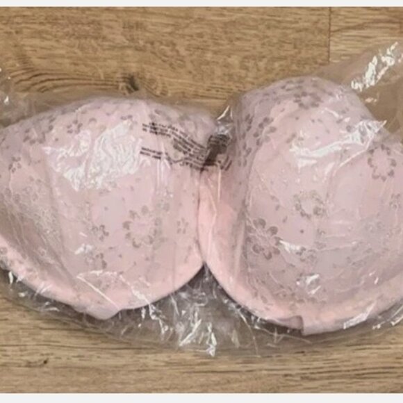 Victoria's Secret Sexy Tee Lightly-Lined Demi Bra FRONT CLOSE Racerback Pink - Picture 1 of 4